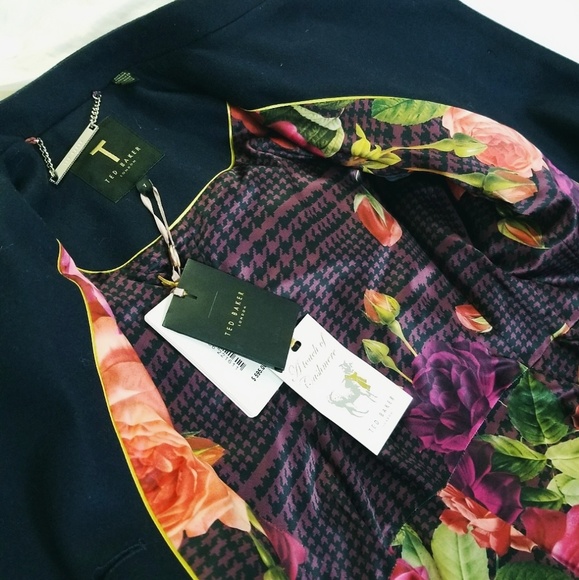 🍒NWT🍒 TED BAKER MILITARY FLARED COAT - Picture 7 of 8